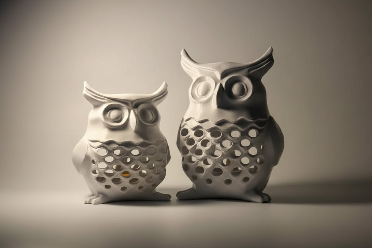 Owl Tea Light Lamp